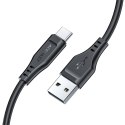 Kabel przewód do telefonu USB - USB-C 3A 1.2m czarny Kabel przewód do telefonu USB - USB-C 3A 1.2m czarny