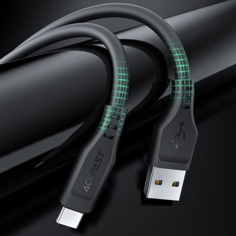 Kabel przewód do telefonu USB - USB-C 3A 1.2m czarny Kabel przewód do telefonu USB - USB-C 3A 1.2m czarny