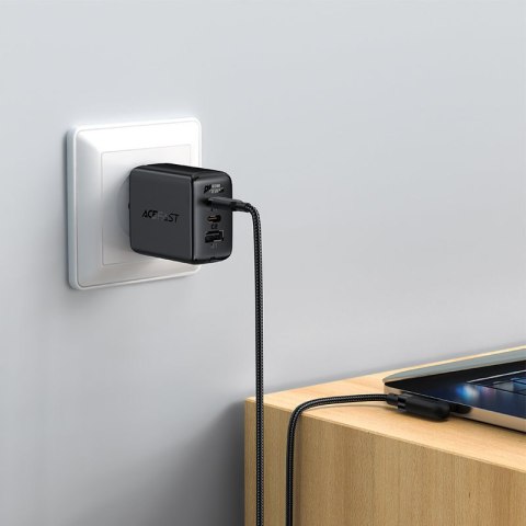 Kabel przewód kątowy w oplocie USB-C 100W 20V 5A 2m czarny Kabel przewód kątowy w oplocie USB-C 100W 20V 5A 2m czarny