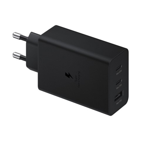 Ładowarka sieciowa 2x USB-C i 1x USB PPS PD 65W QC 3.0 AFC FCP czarny Ładowarka sieciowa 2x USB-C i 1x USB PPS PD 65W QC 3.0 AFC FCP czarny