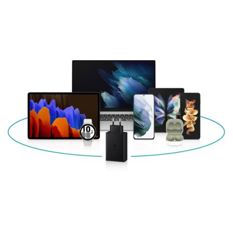 Ładowarka sieciowa 2x USB-C i 1x USB PPS PD 65W QC 3.0 AFC FCP czarny Ładowarka sieciowa 2x USB-C i 1x USB PPS PD 65W QC 3.0 AFC FCP czarny