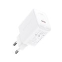 Ładowarka sieciowa GaN USB-C 30W PD QC 3.0 AFC FCP biały Ładowarka sieciowa GaN USB-C 30W PD QC 3.0 AFC FCP biały