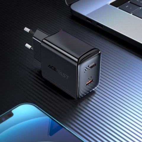 Ładowarka sieciowa GaN USB-C 30W PD QC 3.0 AFC FCP biały Ładowarka sieciowa GaN USB-C 30W PD QC 3.0 AFC FCP biały