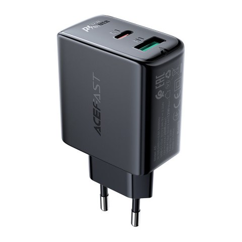 Ładowarka sieciowa USB-C USB 32W PPS PD QC 3.0 AFC FCP czarny Ładowarka sieciowa USB-C USB 32W PPS PD QC 3.0 AFC FCP czarny