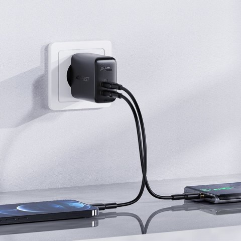 Ładowarka sieciowa USB-C USB 32W PPS PD QC 3.0 AFC FCP czarny Ładowarka sieciowa USB-C USB 32W PPS PD QC 3.0 AFC FCP czarny