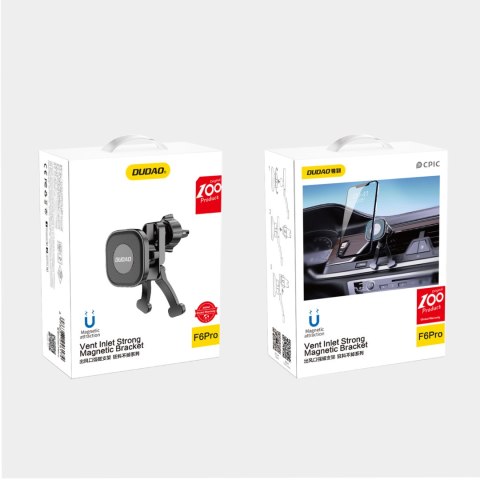 Magnetyczny uchwyt samochodowy F6Pro na nawiew kratkę wentylacyjną czarny Magnetyczny uchwyt samochodowy F6Pro na nawiew kratkę wentylacyjną czarny