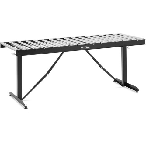 Podajnik rolkowy z regulacją wysokości do 200kg 17 rolek 540x35mm 178cm Podajnik rolkowy z regulacją wysokości do 200kg 17 rolek 540x35mm 178cm