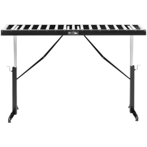 Podajnik rolkowy z regulacją wysokości do 200kg 17 rolek 540x35mm 178cm Podajnik rolkowy z regulacją wysokości do 200kg 17 rolek 540x35mm 178cm