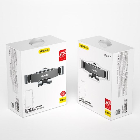 Samochodowy uchwyt grawitacyjny do smartfona czarny Samochodowy uchwyt grawitacyjny do smartfona czarny