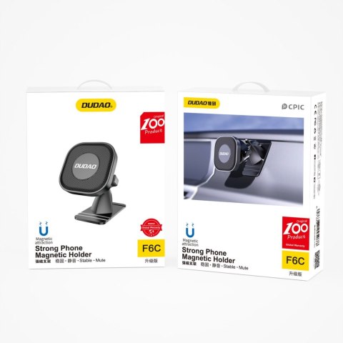 Samoprzylepny magnetyczny uchwyt samochodowy do telefonu na kokpit czarny Samoprzylepny magnetyczny uchwyt samochodowy do telefonu na kokpit czarny