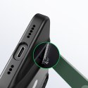 Sztywne etui z żelową ramką i wbudowaną podstawką do iPhone 14 Plus czarny Sztywne etui z żelową ramką i wbudowaną podstawką do iPhone 14 Plus czarny