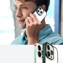 Sztywne etui z żelową ramką i wbudowaną podstawką do iPhone 14 Pro czarny Sztywne etui z żelową ramką i wbudowaną podstawką do iPhone 14 Pro czarny