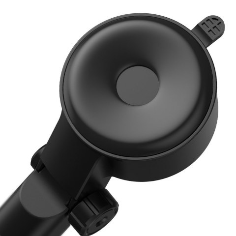 Uchwyt samochodowy na telefon teleskopowy grawitacyjny na szybę deskę rozdzielczą czarny Uchwyt samochodowy na telefon teleskopowy grawitacyjny na szybę deskę rozdzielczą czarny
