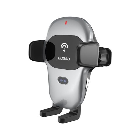 Uchwyt samochodowy z ładowarką bezprzewodową Qi 15W szary Uchwyt samochodowy z ładowarką bezprzewodową Qi 15W szary