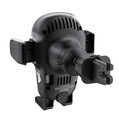 Uchwyt samochodowy z ładowarką bezprzewodową Qi 15W szary Uchwyt samochodowy z ładowarką bezprzewodową Qi 15W szary