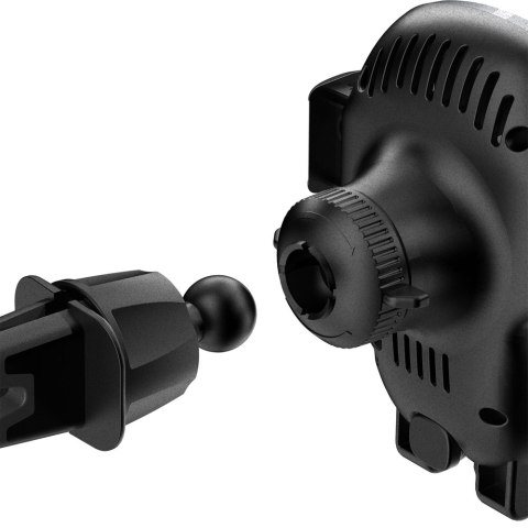 Uchwyt samochodowy z ładowarką bezprzewodową Qi 15W szary Uchwyt samochodowy z ładowarką bezprzewodową Qi 15W szary