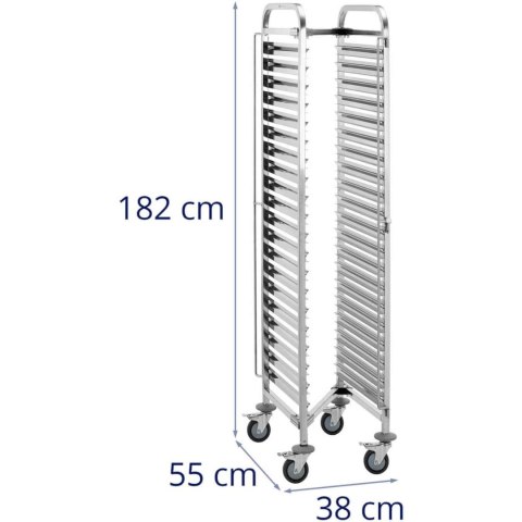 Wózek gastronomiczny składany do pojemników tac 20 x GN 1/1 Wózek gastronomiczny składany do pojemników tac 20 x GN 1/1