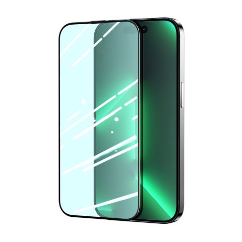 Zielone szkło hartowane do iPhone 14 Pro Max z filtrem Anti Blue Light na cały ekran Knight Zielone szkło hartowane do iPhone 14 Pro Max z filtrem Anti Blue Light na cały ekran Knight