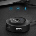 4w1 HUB rozdzielacz adapter USB 2.0 do 4x USB-A 480Mb/s 1m biały