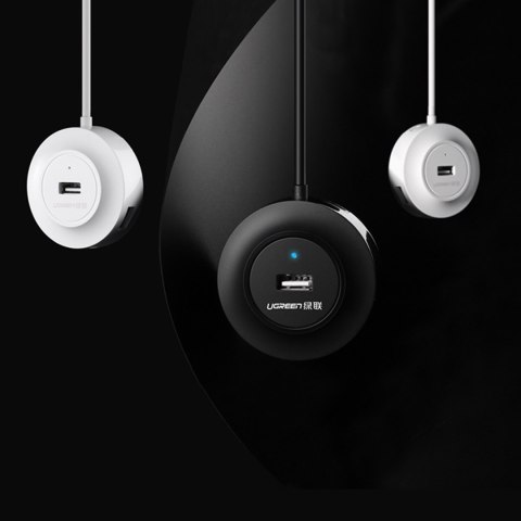 4w1 HUB rozdzielacz adapter USB 2.0 do 4x USB-A 480Mb/s 1m czarny 4w1 HUB rozdzielacz adapter USB 2.0 do 4x USB-A 480Mb/s 1m czarny