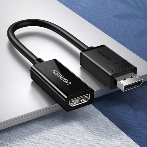 Adapter przejściówka z DisplayPort (męski) - HDMI (żeński) 4K 2K czarny Adapter przejściówka z DisplayPort (męski) - HDMI (żeński) 4K 2K czarny
