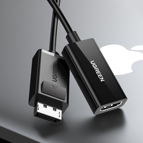 Adapter przejściówka z DisplayPort (męski) - HDMI (żeński) 4K 2K czarny Adapter przejściówka z DisplayPort (męski) - HDMI (żeński) 4K 2K czarny