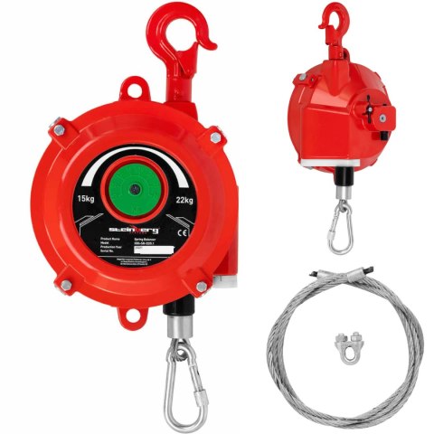 Balanser linkowy sprężynowy odciążnik do narzędzi 15 - 22 kg 1.5 m Balanser linkowy sprężynowy odciążnik do narzędzi 15 - 22 kg 1.5 m