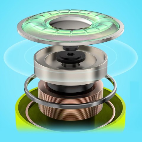 Dokanałowe słuchawki bezprzewodowe TWS Bluetooth zielony Dokanałowe słuchawki bezprzewodowe TWS Bluetooth zielony