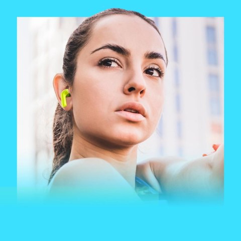 Dokanałowe słuchawki bezprzewodowe TWS Bluetooth zielony Dokanałowe słuchawki bezprzewodowe TWS Bluetooth zielony