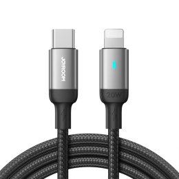 Kabel przewód do iPhone USB-C - Lightning A10 Series 20W 1.2m czarny