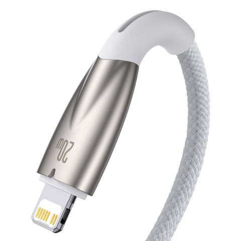 Kabel przewód do szybkiego ładowania iPhone USB-C - Lightning 480Mb/s PD 20W 1m biały