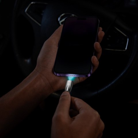 Kabel przewód do szybkiego ładowania iPhone USB-C - Lightning 480Mb/s PD 20W 2m czarny