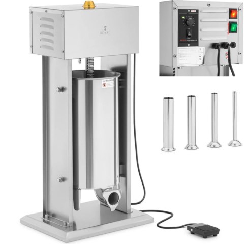 Nadziewarka do kiełbas elektryczna 4 lejki 230V 120W 15L Nadziewarka do kiełbas elektryczna 4 lejki 230V 120W 15L