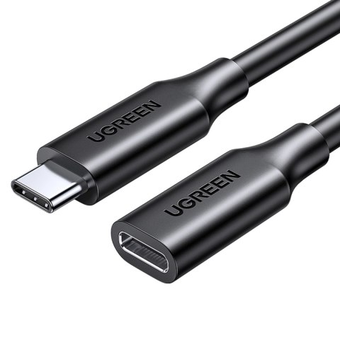 Przedłużacz kabla przewodu USB-C 100W 10Gb/s 1m czarny Przedłużacz kabla przewodu USB-C 100W 10Gb/s 1m czarny