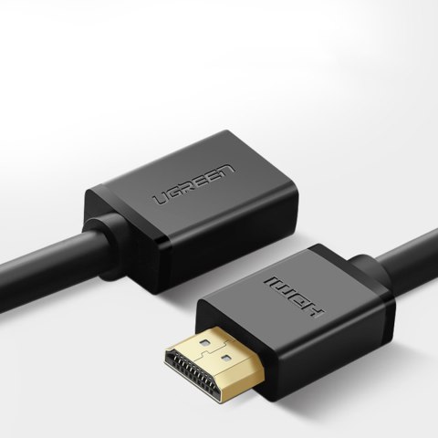Przedłużacz przejściówka kabla HDMI 2.0 4K 1m czarny Przedłużacz przejściówka kabla HDMI 2.0 4K 1m czarny