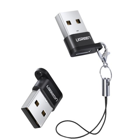Przejściówka adapter gniazdo z wtyczki USB-C na USB czarny Przejściówka adapter gniazdo z wtyczki USB-C na USB czarny