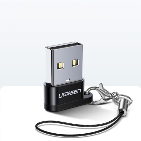 Przejściówka adapter gniazdo z wtyczki USB-C na USB czarny Przejściówka adapter gniazdo z wtyczki USB-C na USB czarny