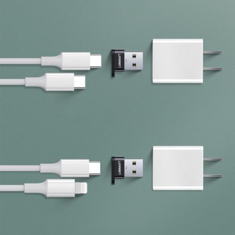 Przejściówka adapter gniazdo z wtyczki USB-C na USB czarny Przejściówka adapter gniazdo z wtyczki USB-C na USB czarny