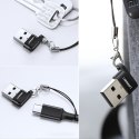 Przejściówka adapter gniazdo z wtyczki USB-C na USB czarny Przejściówka adapter gniazdo z wtyczki USB-C na USB czarny