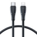 Przewód kabel iPhone Surpass Series USB-C - Lightning 20W 1.2m czarny Przewód kabel iPhone Surpass Series USB-C - Lightning 20W 1.2m czarny