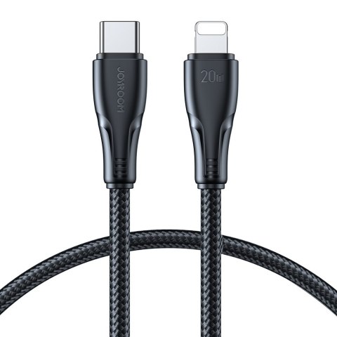 Przewód kabel iPhone Surpass Series USB-C - Lightning 20W 1.2m czarny Przewód kabel iPhone Surpass Series USB-C - Lightning 20W 1.2m czarny