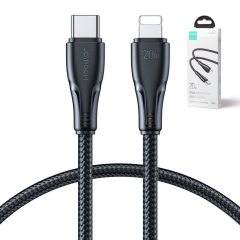 Przewód kabel iPhone Surpass Series USB-C - Lightning 20W 1.2m czarny Przewód kabel iPhone Surpass Series USB-C - Lightning 20W 1.2m czarny