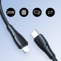 Przewód kabel iPhone Surpass Series USB-C - Lightning 20W 1.2m czarny Przewód kabel iPhone Surpass Series USB-C - Lightning 20W 1.2m czarny