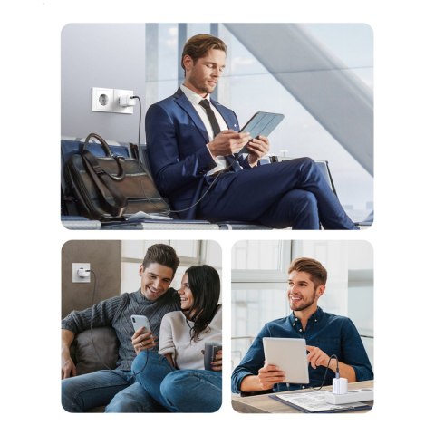 Szybka ładowarka sieciowa GaN 1x USB-C 20W PD Nexode Mini biała Szybka ładowarka sieciowa GaN 1x USB-C 20W PD Nexode Mini biała