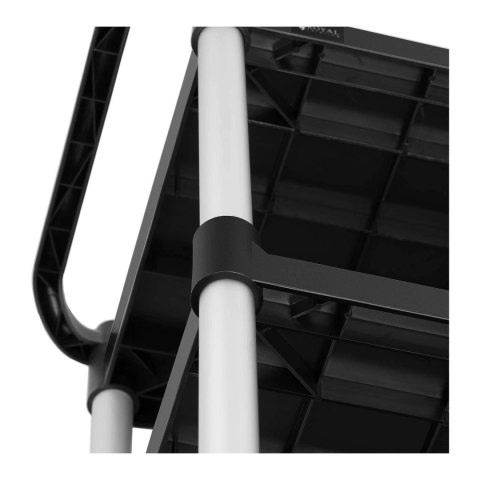 Wózek kelnerski serwisowy 3 półki plastikowe 63 x 40cm do 90kg Wózek kelnerski serwisowy 3 półki plastikowe 63 x 40cm do 90kg