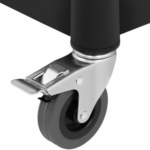 Wózek kelnerski serwisowy 3 półki plastikowe 63 x 40cm do 90kg Wózek kelnerski serwisowy 3 półki plastikowe 63 x 40cm do 90kg