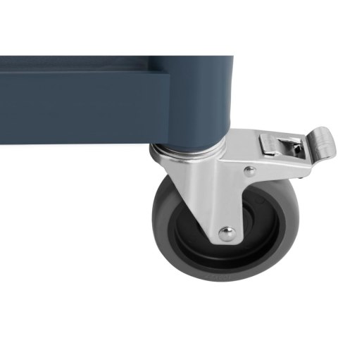 Wózek kelnerski serwisowy 3 półki plastikowe 84 x 49cm do 150kg Wózek kelnerski serwisowy 3 półki plastikowe 84 x 49cm do 150kg