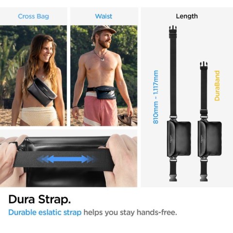 2w1 Zestaw wodoodporny saszetka nerka 22x15cm + etui na telefon czarny 2w1 Zestaw wodoodporny saszetka nerka 22x15cm + etui na telefon czarny