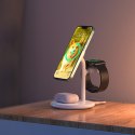 3w1 Stojak stacja ładująca indukcyjna do iPhone AirPods Pro Apple Watch czarna 3w1 Stojak stacja ładująca indukcyjna do iPhone AirPods Pro Apple Watch czarna
