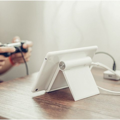 Biurkowy stojak podstawka uchwyt na telefon tablet czarny Biurkowy stojak podstawka uchwyt na telefon tablet czarny